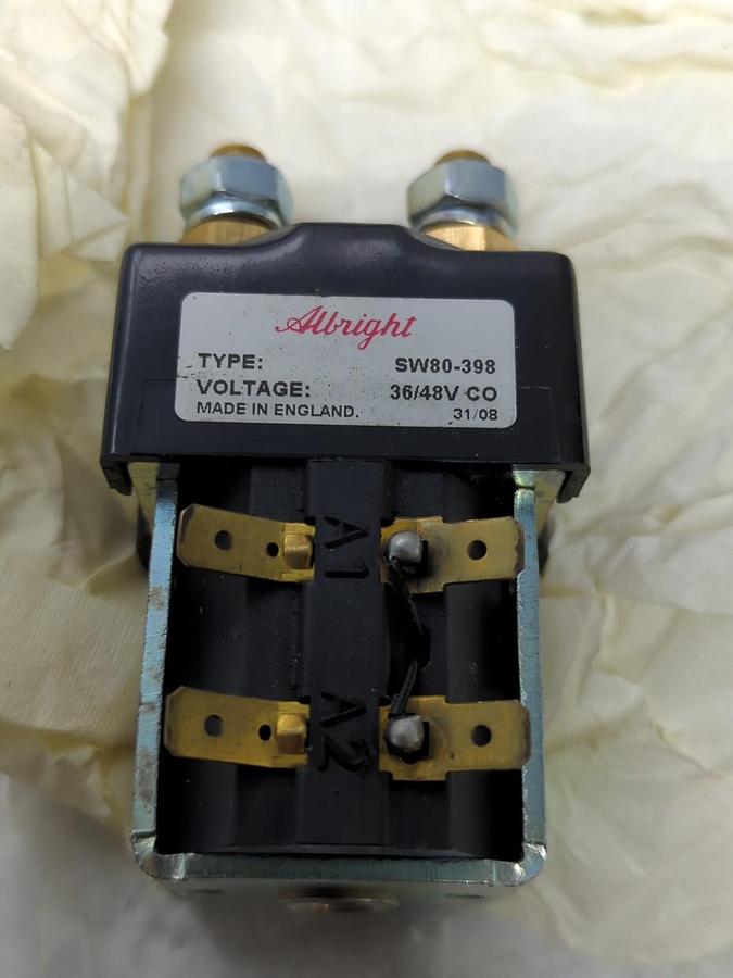 ALBRIGHT,SW80-398,CONTACTOR 36/48V CO MISSING BOX NOS