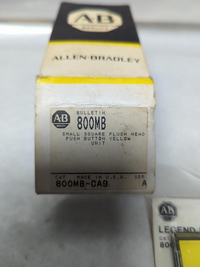 ALLEN-BRADLEY,800MB-CA9,SERIES A SQUARE FLUSH HEAD PUSHBUTTON NOS