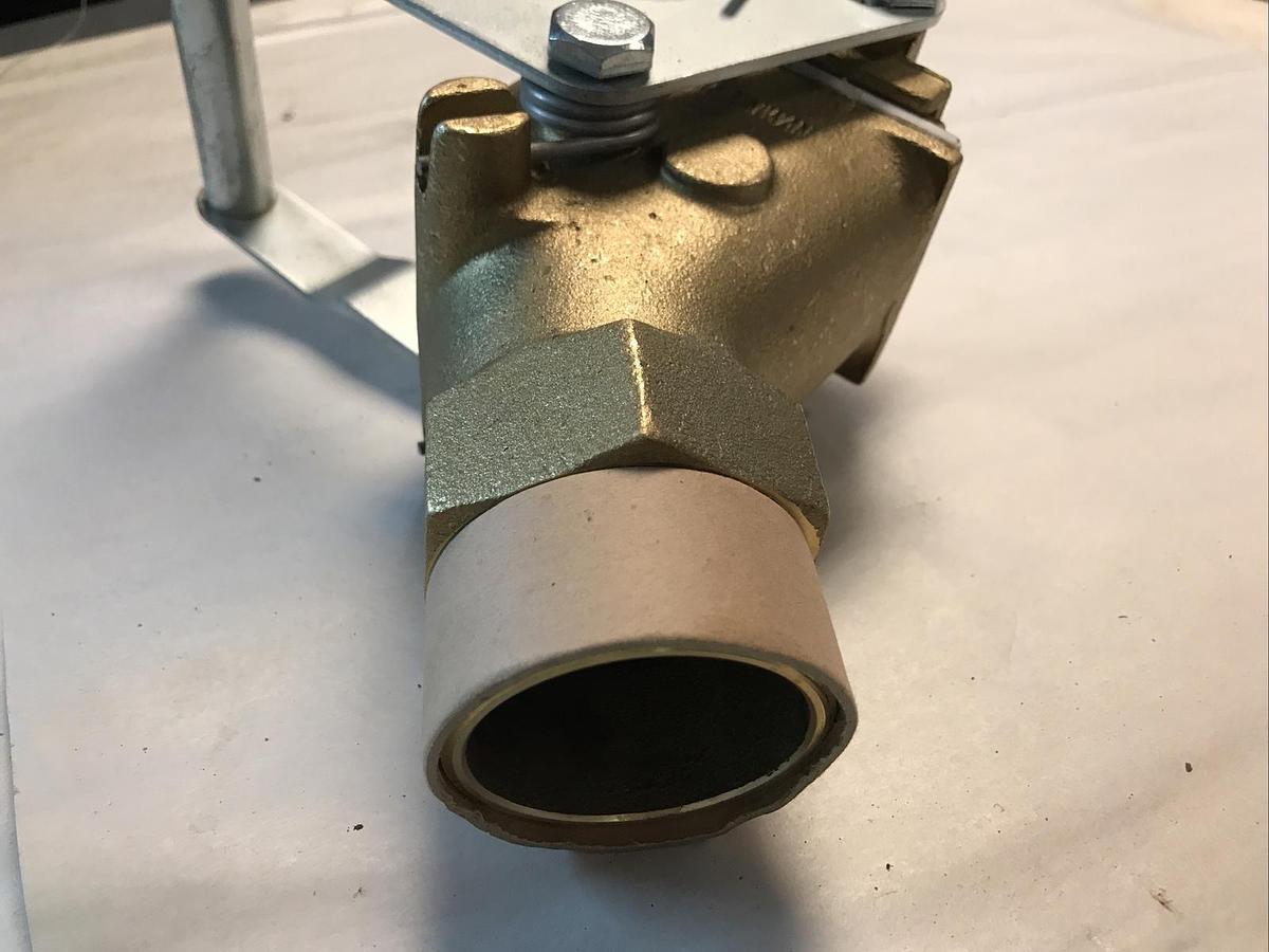 Unbranded,T545A-100-300,Brass Spring Handle Stop Valve 2-3/8 INCH  New