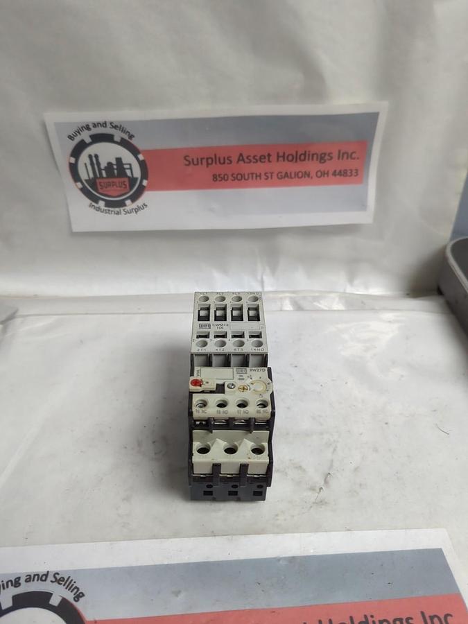 Used WEG,CWM12,CONTACTOR WITH RW27D THERMAL OVERLOAD PRE-OWNED