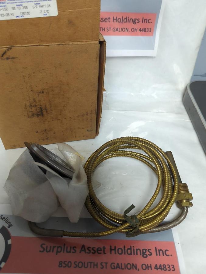 AMETEK,8514-152,TEMPERATURE GAUGE 50 TO 350 1/2 ANPT CB NOS