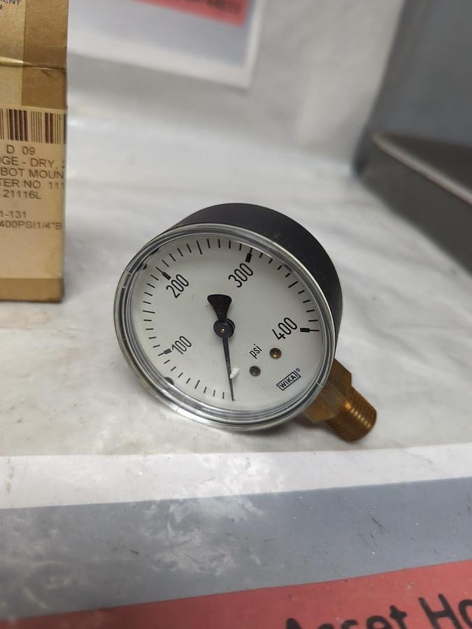 WIKA,4253175,GAUGE 400PSI 2-1/2 IN FACE 1/4 IN NPT BOTTOM CONNECTION NOS