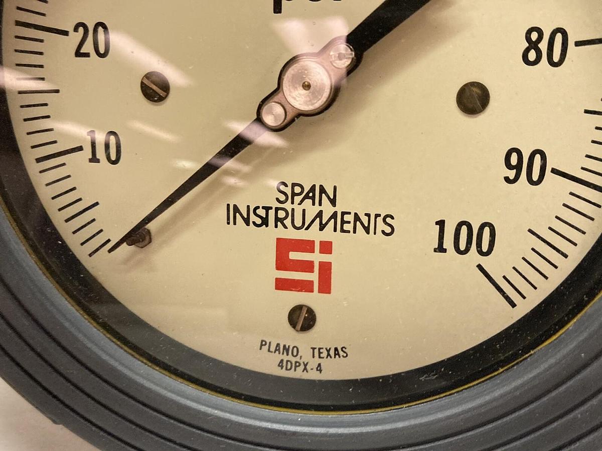 Si Span,DPX425,Liquid Filled Pressure Gauge 0-100 PSI