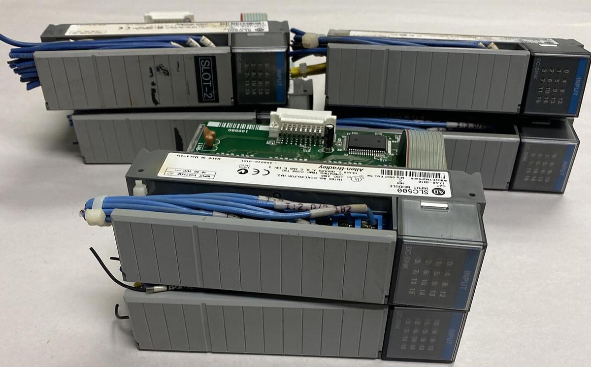 Used Allen-Bradley,1746-IB16,Ser C Input Module Lot Of 6