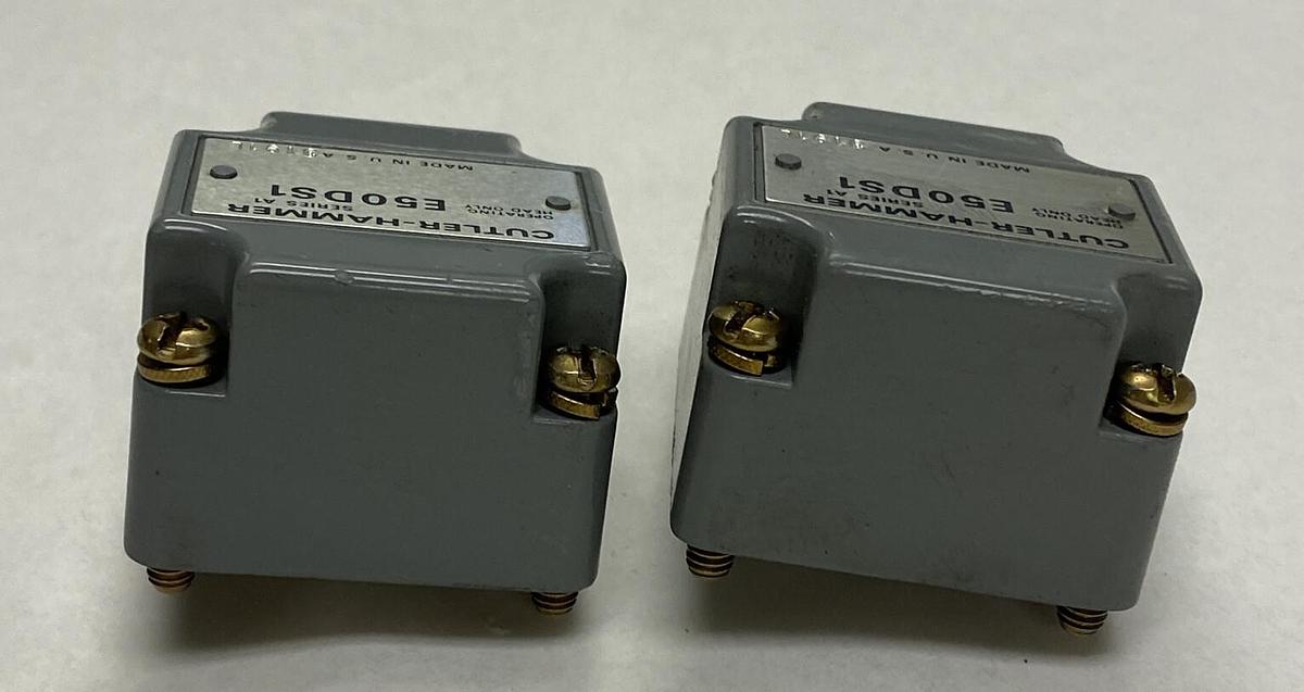 CUTLER HAMMER,E50DS1,LIMIT SWITCH HEAD LOT OF 2 NEW NO BOX