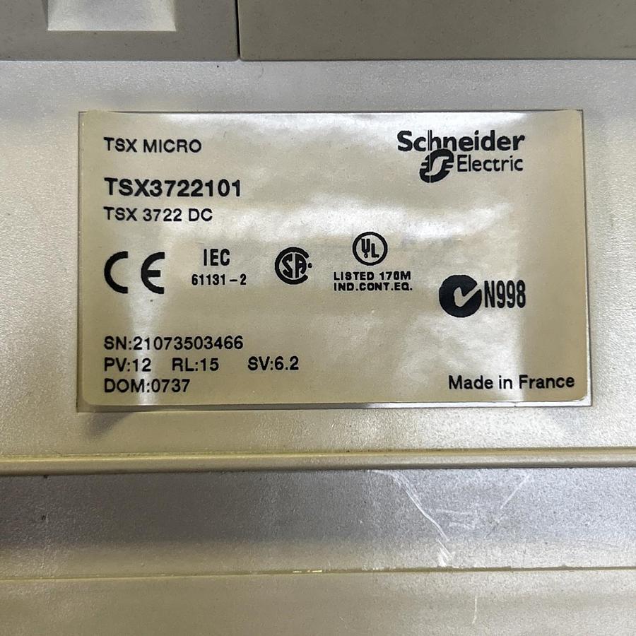Used SCHNEIDER ELECTRIC,TSX3722101,MICRO MODICON BASE MODULE