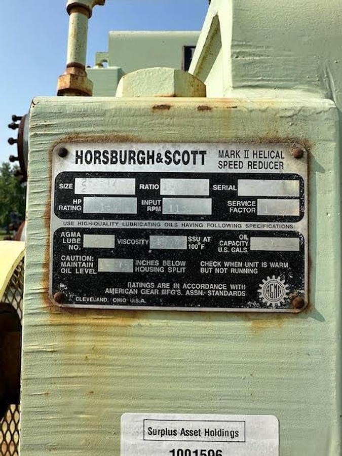 Used Horsburgh & Scott Mark 2 Helical Speed Reducer Gearbox
