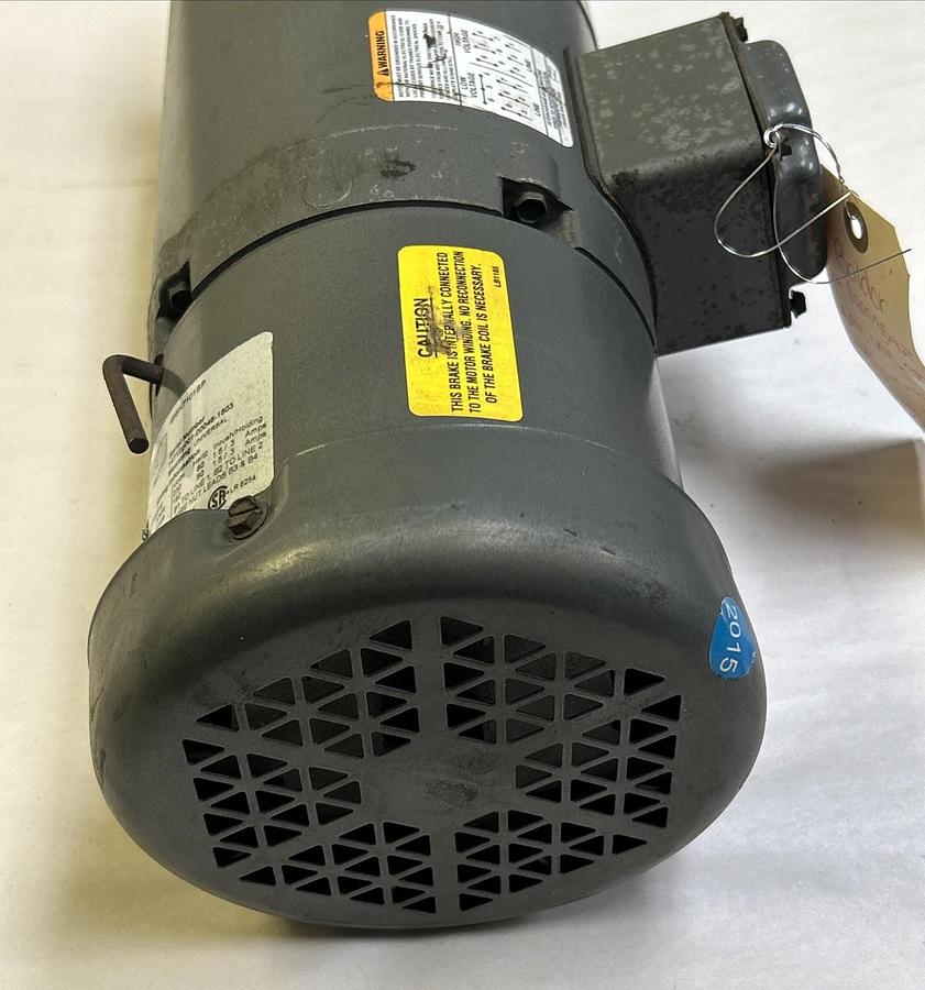 Used BALDOR,VBM3546T,BRAKE MOTOR 1HP 1725RPM 230/460V 3PH 143TC FRAME