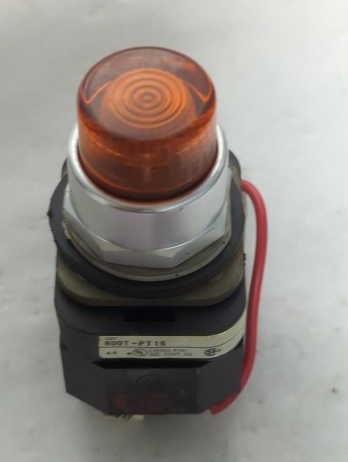 Used ALLEN BRADLEY,800T-PT16,SERIES T AMBER PUSHBUTTON PRE-OWNED