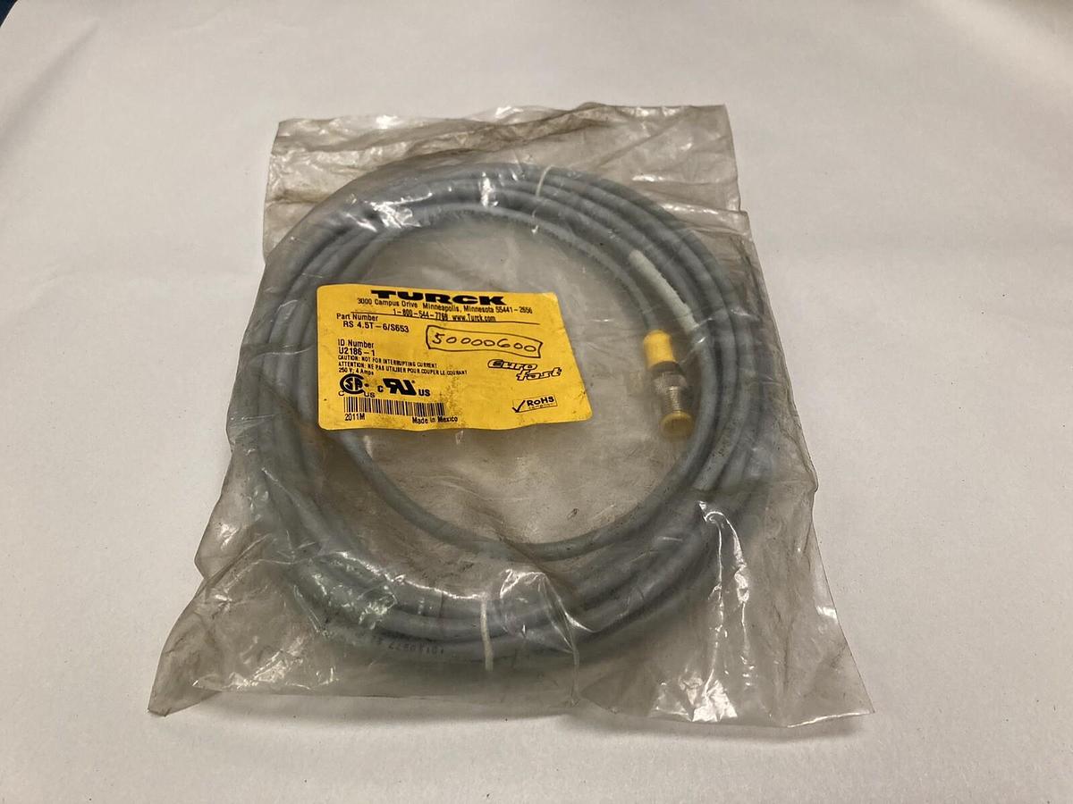Used Turck,RS 4.5T-6/S653 U2186-1,Cordset