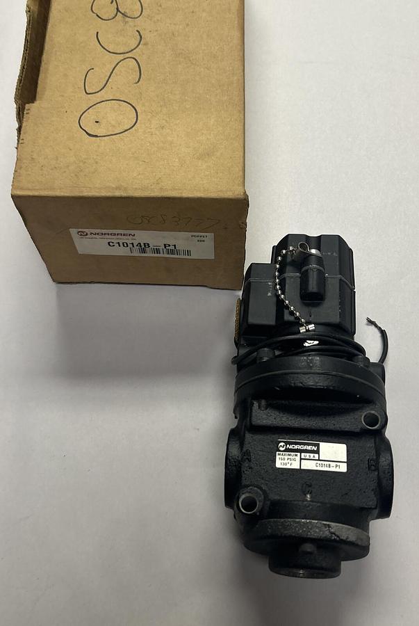 Used NORGREN,C1014B-P1,POPPET SOLENOID VALVE NEW