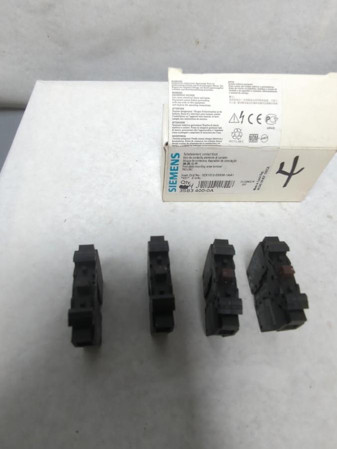 SIEMENS,3SB3 400-0A,CONTACT BLOCKS BOX OF 4 NOS