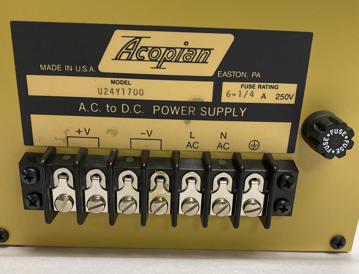 ACOPIAN,U24Y1700,POWER SUPPLY NOS