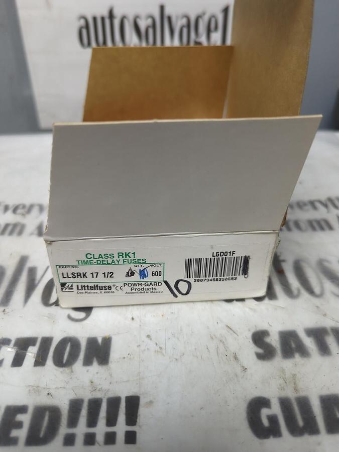 LITTELFUSE,LLSRK 17 1/2,TIME-DELAY FUSES BOX OF 10 NOS
