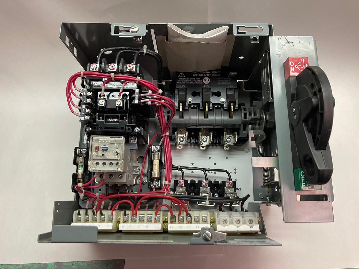 Used Allen-Bradley,2100,Size 1 Fused MCC 12 Inch Starter Bucket