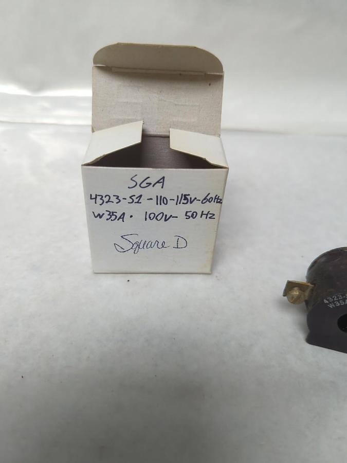 Used SQUARE D,4323-S1-W35A,MAGNETIC COIL SGA 110-115V 60HZ 100V 50HZ PRE-OWNED
