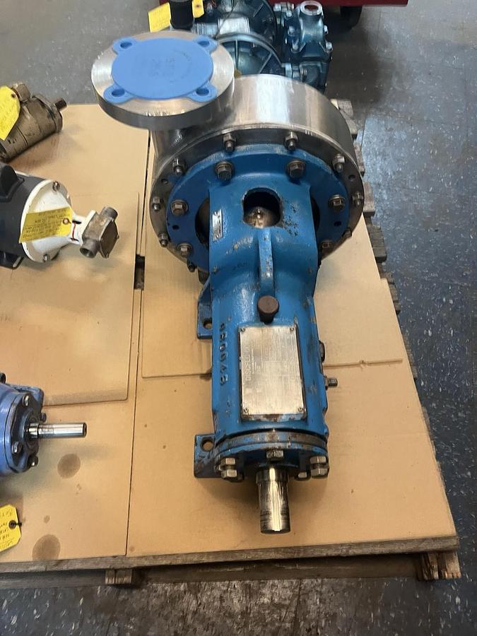 Used DISCFLO,303-10,CENTRIFUGAL DISC PUMP 3X3X10 DISCPAC 2HHD-9.59