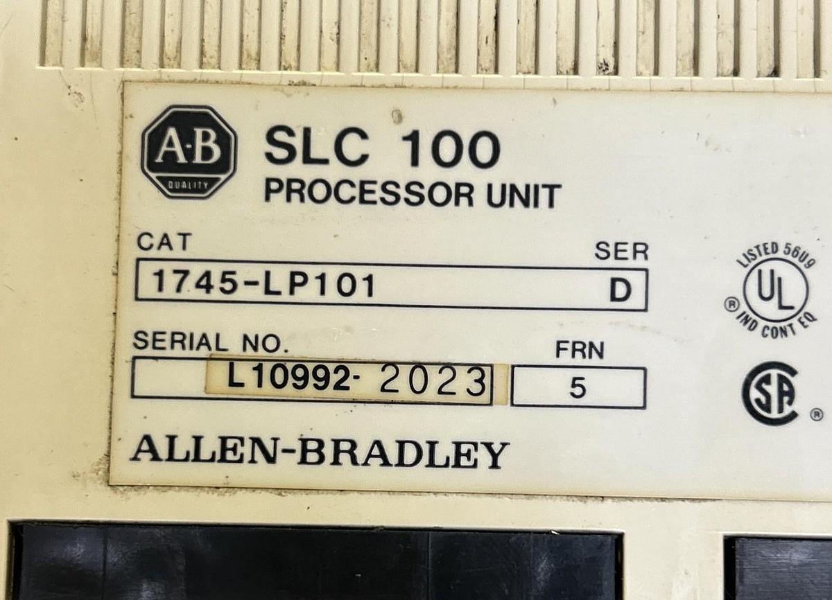 Used ALLEN BRADLEY,1745-LP101,SLC100 PROCESSOR UNIT