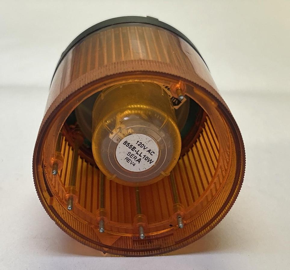 Used ALLEN BRADLEY,855T-B24TL5,AMBER STEADY LED STACK LIGHT
