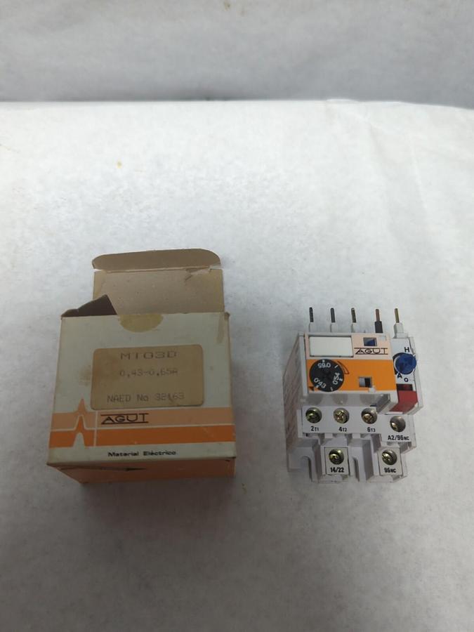 JOSLYN CLARK,MT03D,OVERLOAD RELAY AGUT 43-0.65A 600V NOS