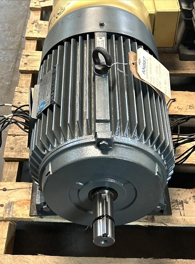 Used WORLDWIDE ELECTRIC,WWE10-18-215,MOTOR 10HP 1760RPM 230/460V 3PH 215T FRAME