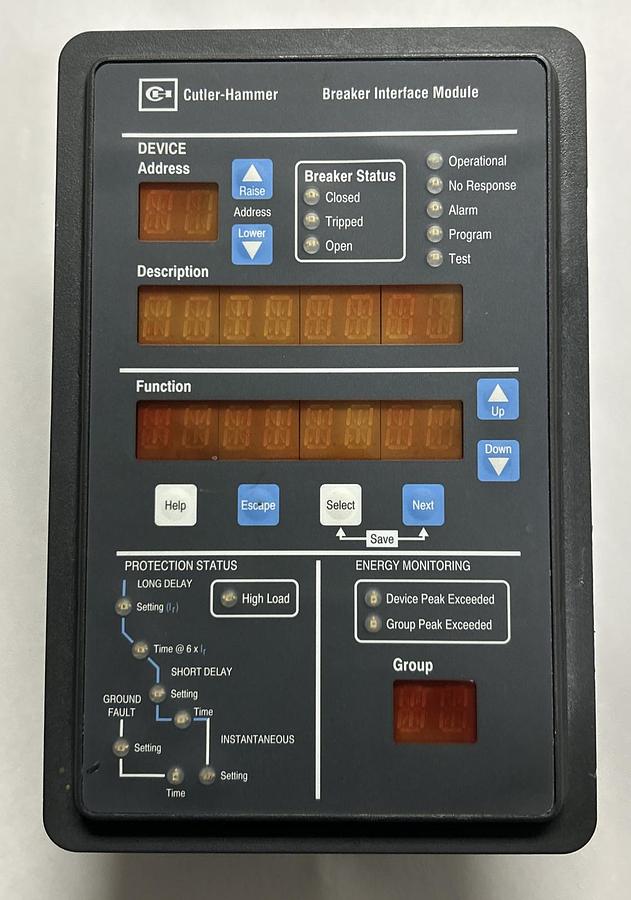 Used CUTLER-HAMMER,BIMPS 7801C61G02,BREAKER INTERFACE MODULE