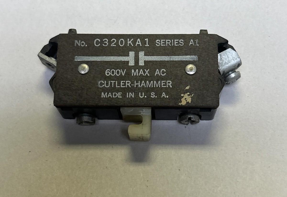 Used CUTLER-HAMMER,C320KA1,AUXILIARY CONTACT