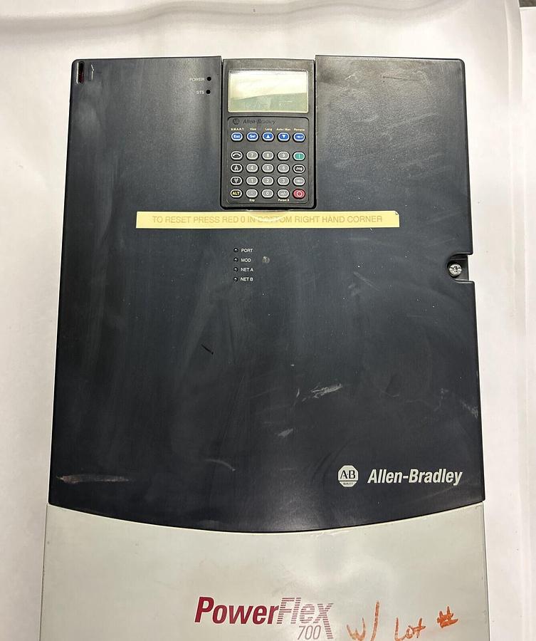 Used ALLEN BRADLEY,20BD096A3ANNANA0,VFD SER A AC DRIVE POWERFLEX 700 480V 96A 75HP