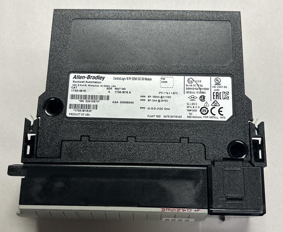 Used ALLEN BRADLEY,1756-IB16,INPUT MODULE