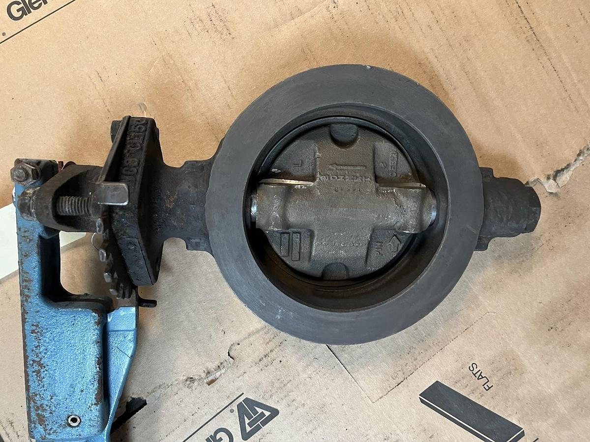 Used JAMESBURY,CF810,BUTTERFLY VALVE 6" CLASS 150