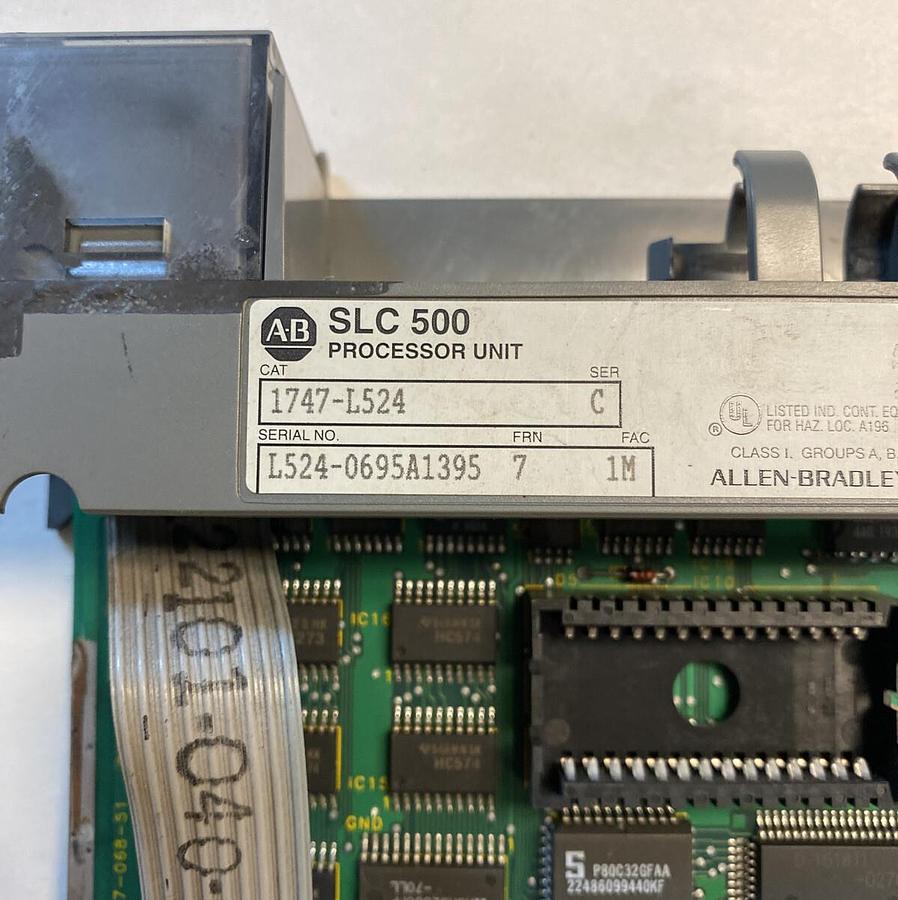 Used Allen-Bradley,1747-L524,Ser C FRN 7 FAC 1M SLC 500 Processor Unit