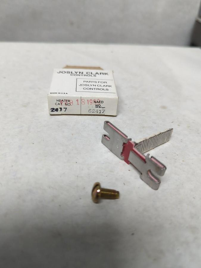 JOSLYN CLARK,2417,OVERLOAD RELAY HEATER NOS