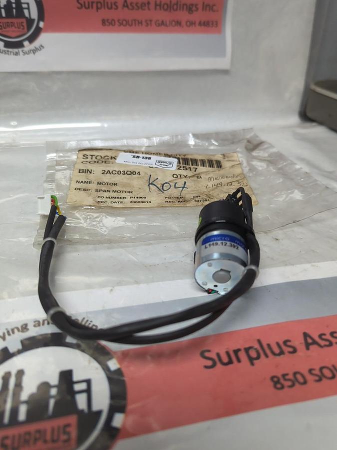 MICRO MOTORS,L149.12.392,SPAN MOTOR NOS