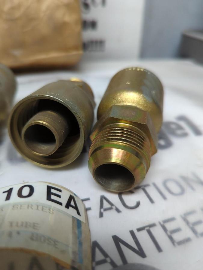 PARKER,728-11-410 EA,SERIES 43 HOSE END 3/4 INCH LOT OF 4 NOS