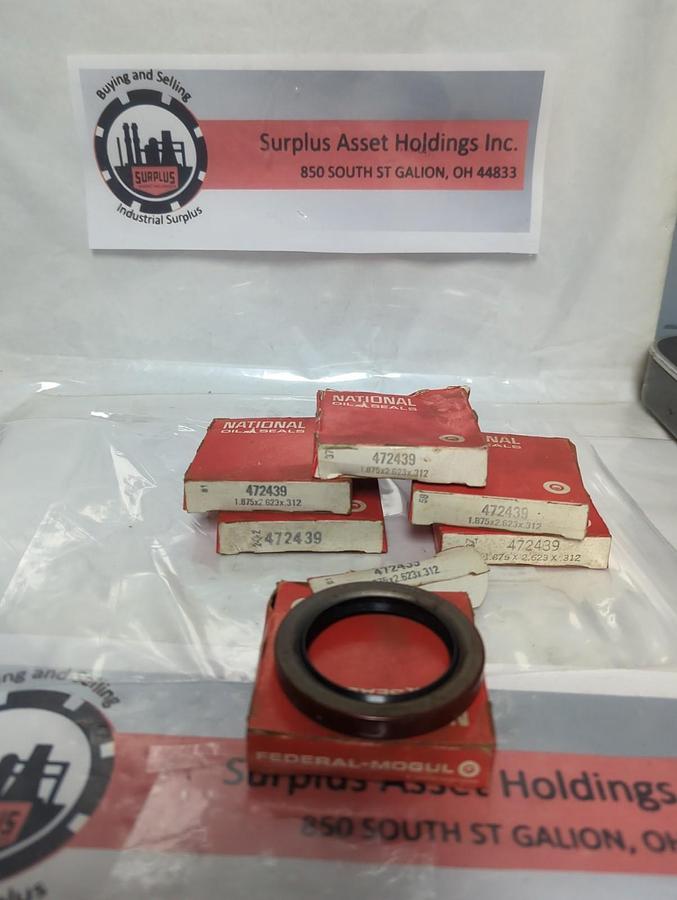 FEDERAL MOGUL,472439,OIL SEAL 1.875X2.623X0.312 LOT OF 6 NOS