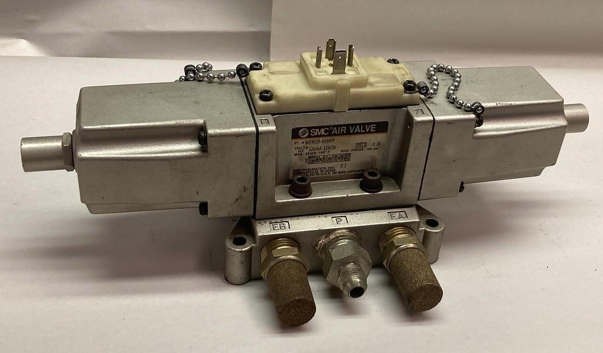 Used SMC,NVS4434-0009FP,Directional Valve 110/120V 50/60Hz 0.20A