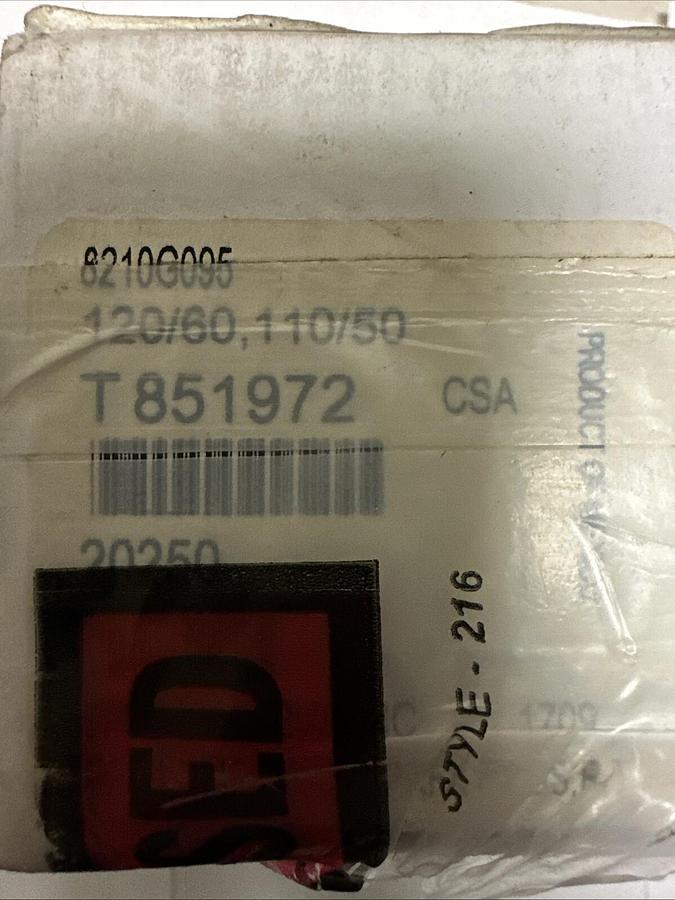 Used Asco,8210G095,Solenoid Valve 120/60 110/50