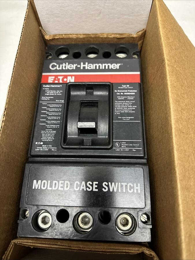 Used Cutler-Hammer,KN360400A,400Amp 3 Pole Molded Circuit Breaker