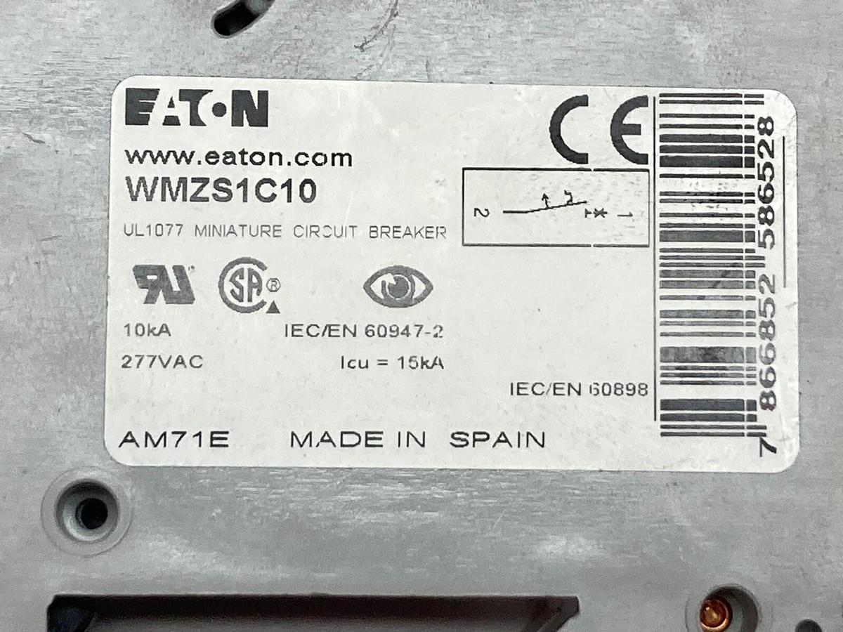 Eaton,WMZS1C10,Single Pole Circuit Breaker
