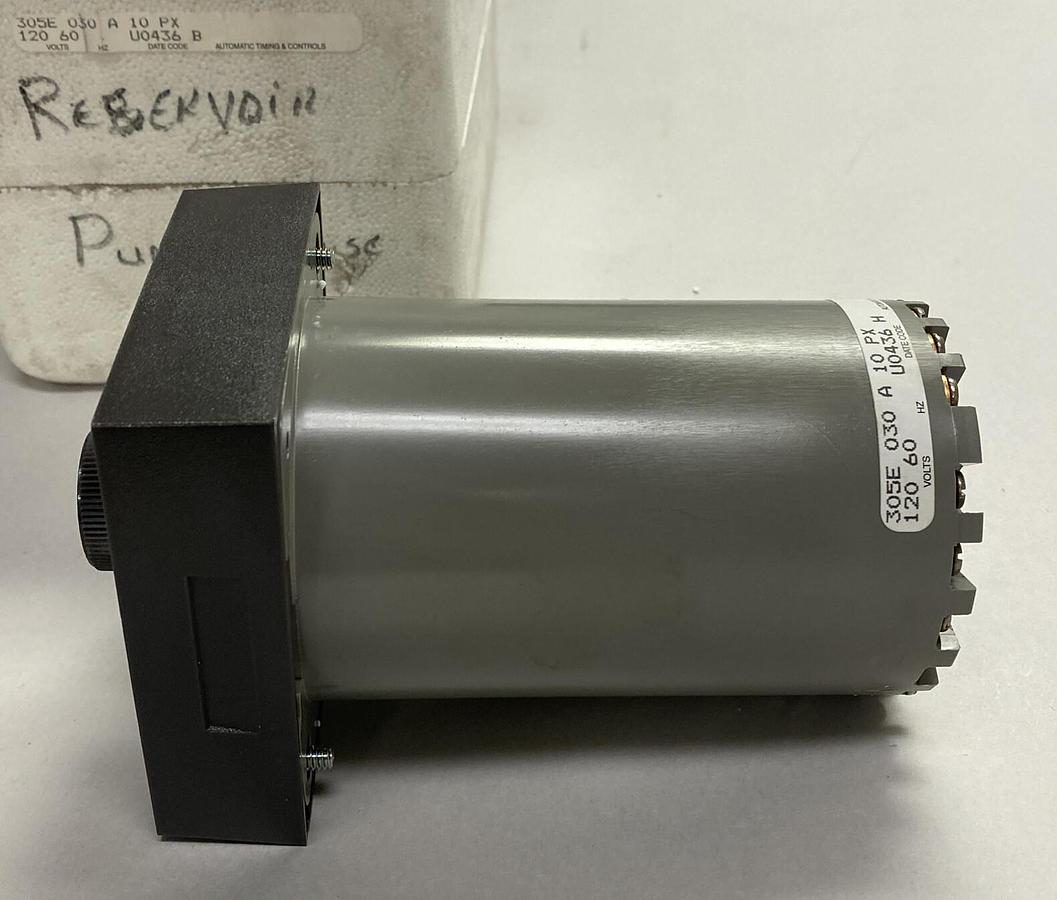 MARSH BELLOFRAM,ATC 305E-030-A-1-0-PX, ELECTROMECHANICAL TIMER 6HRS 120V NOS