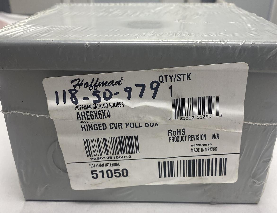 HOFFMAN,AHE6X6X4,METAL ENCLOSURE NEW