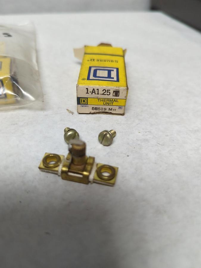 SQUARE D,A1.25,THERMAL OVERLOAD HEATER ELEMENT LOT OF 3 NOS
