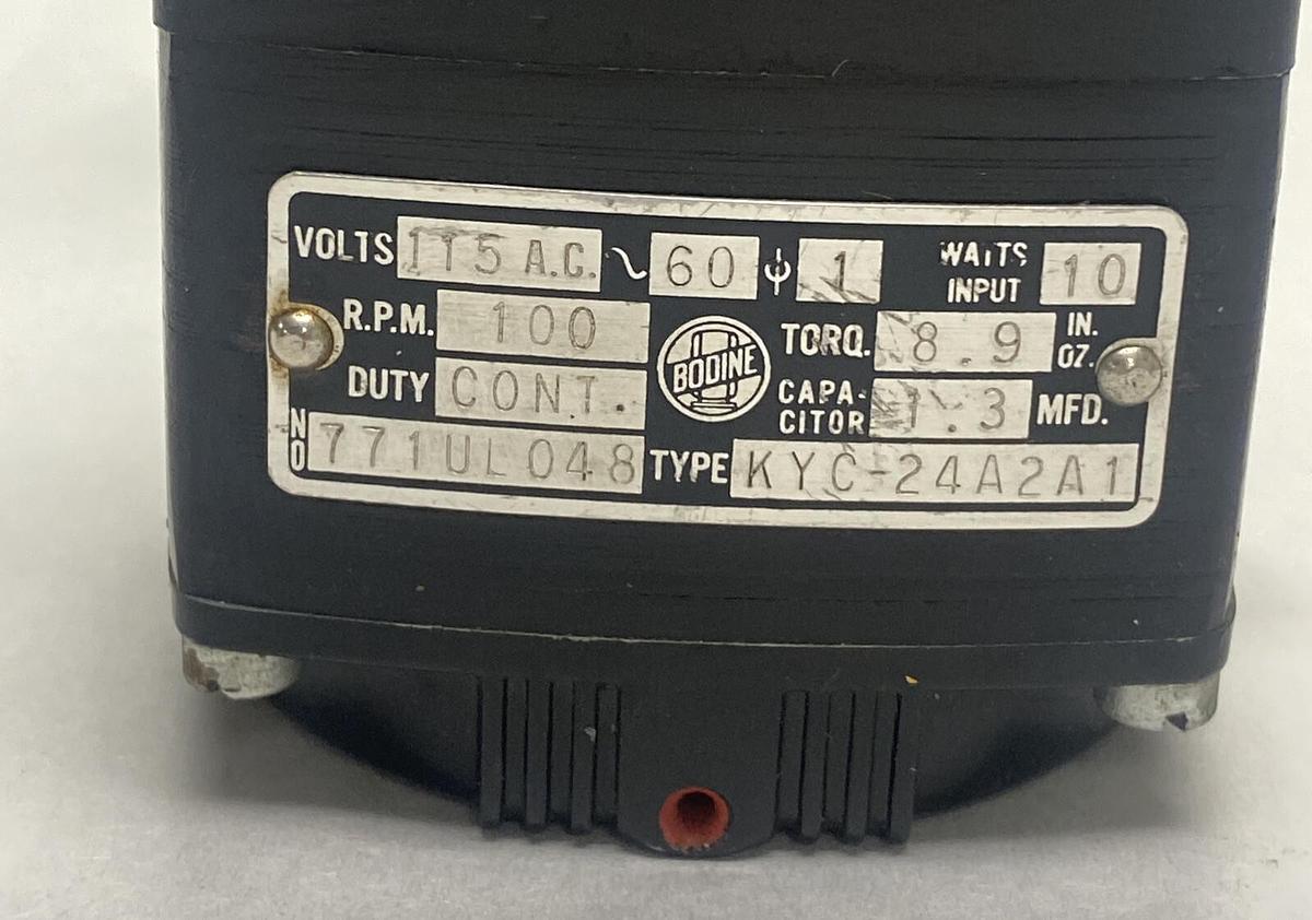 Used Bodine,KYC-24A2A1/771UL048,Encoder