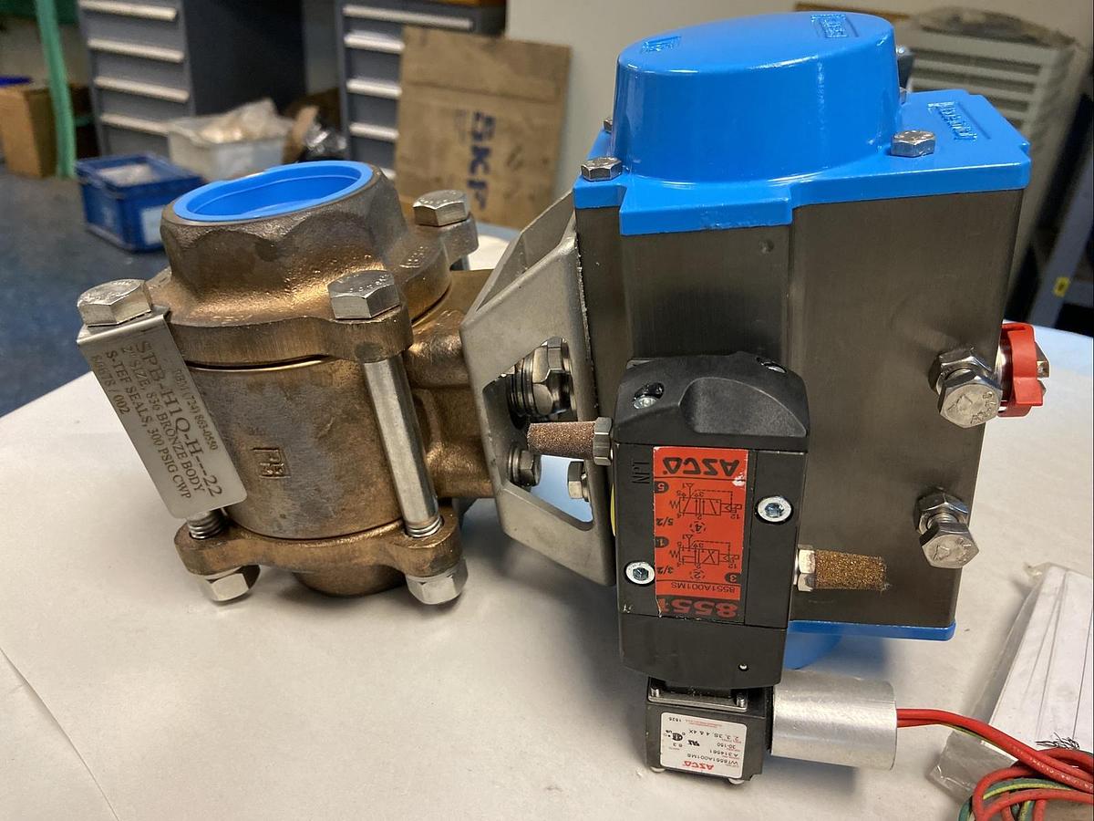 PBM,PAVCL453D-0075,Actuator with 2" Bronze Ball Valve Asco 8551 Solenoid Valve