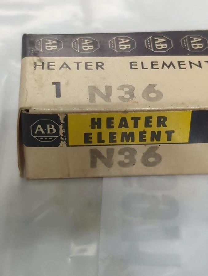 ALLEN BRADLEY,N36,THERMAL OVERLOAD HEATER ELEMENT LOT OF 2 NOS