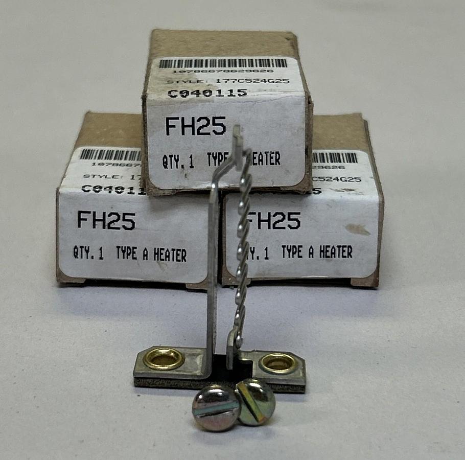 CUTLER-HAMMER,FH25,THERMAL OVERLOAD HEATER ELEMENT LOT OF 3 NEW