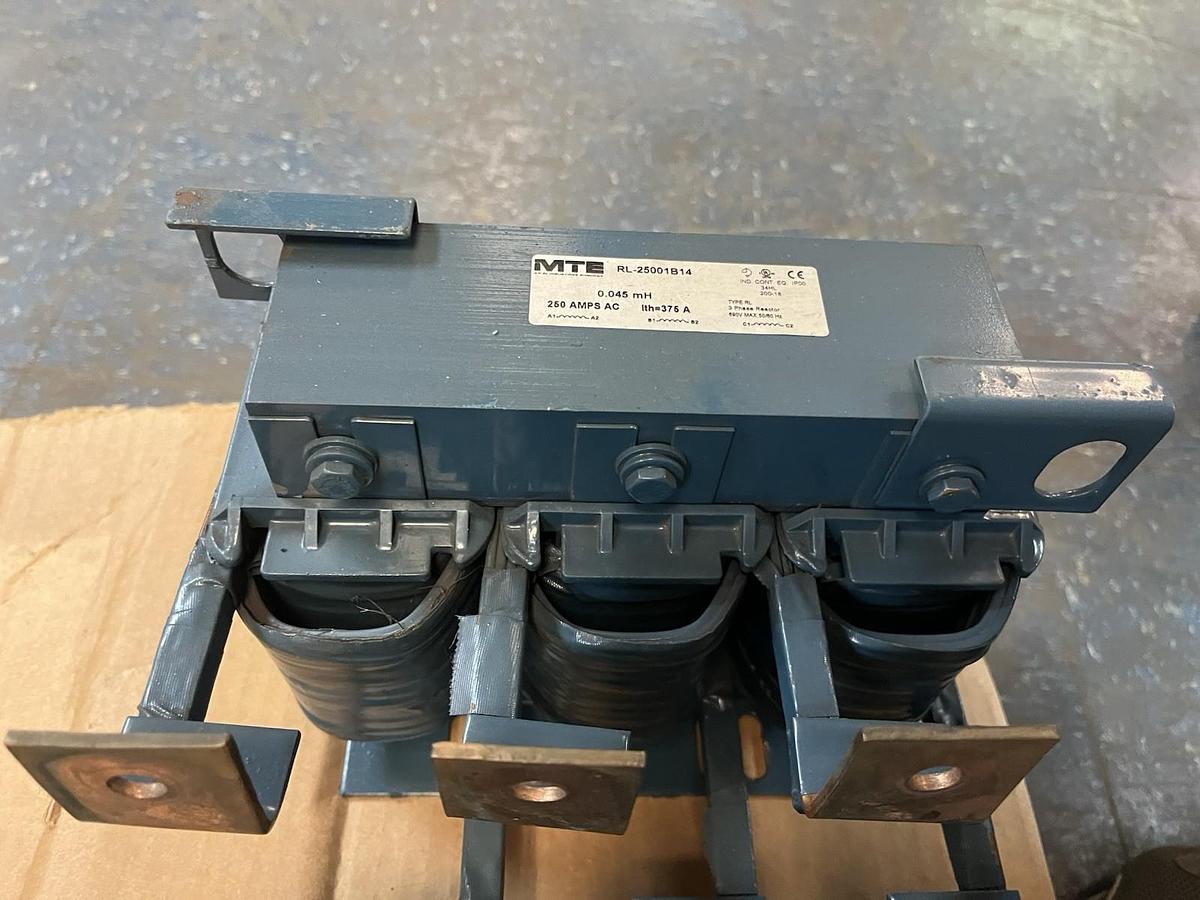 Used MTE,RL-25001B14,3 PHASE REACTOR 250A 690V 3PH 0,045mH