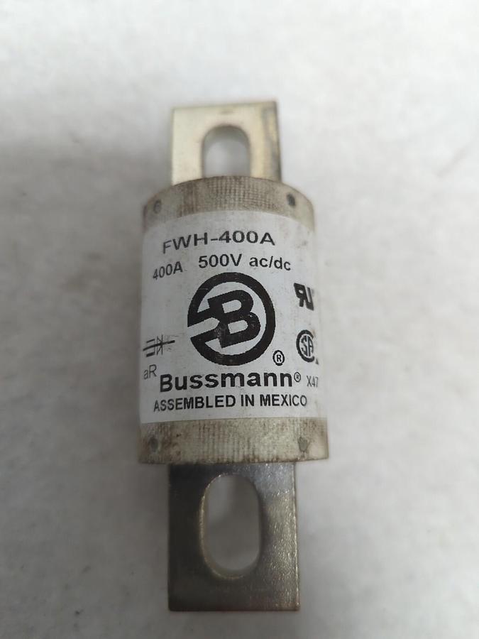 COOPER BUSSMANN,FWH-400A,SEMI-CONDUCTOR 400 AMP FUSE NOS