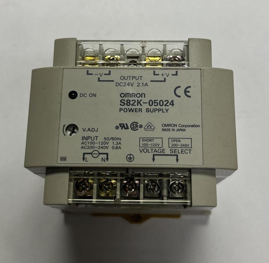Used OMRON,S82K-05024,POWER SUPPLY 1.3A 100-240V
