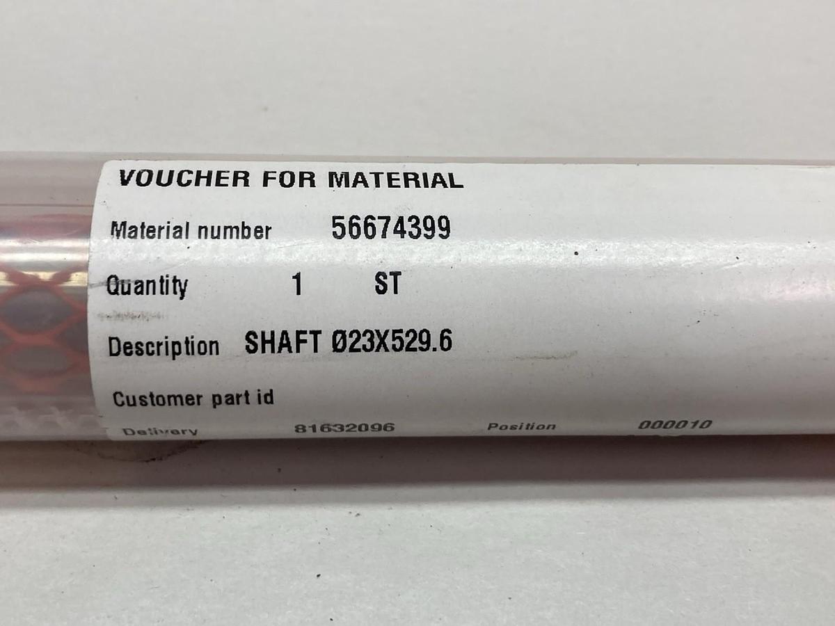 Unbranded,023X529.6,Roller Shaft 23MM